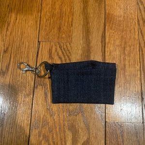 Denim mask pouch